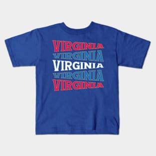 NATIONAL TEXT ART USA VIRGINIA Kids T-Shirt